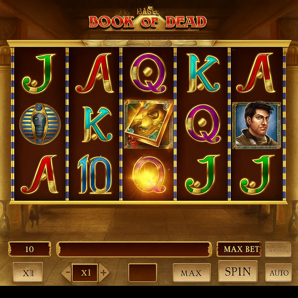 BoomerangBet - Book of Dead Slot Game - Egyptian Adventure