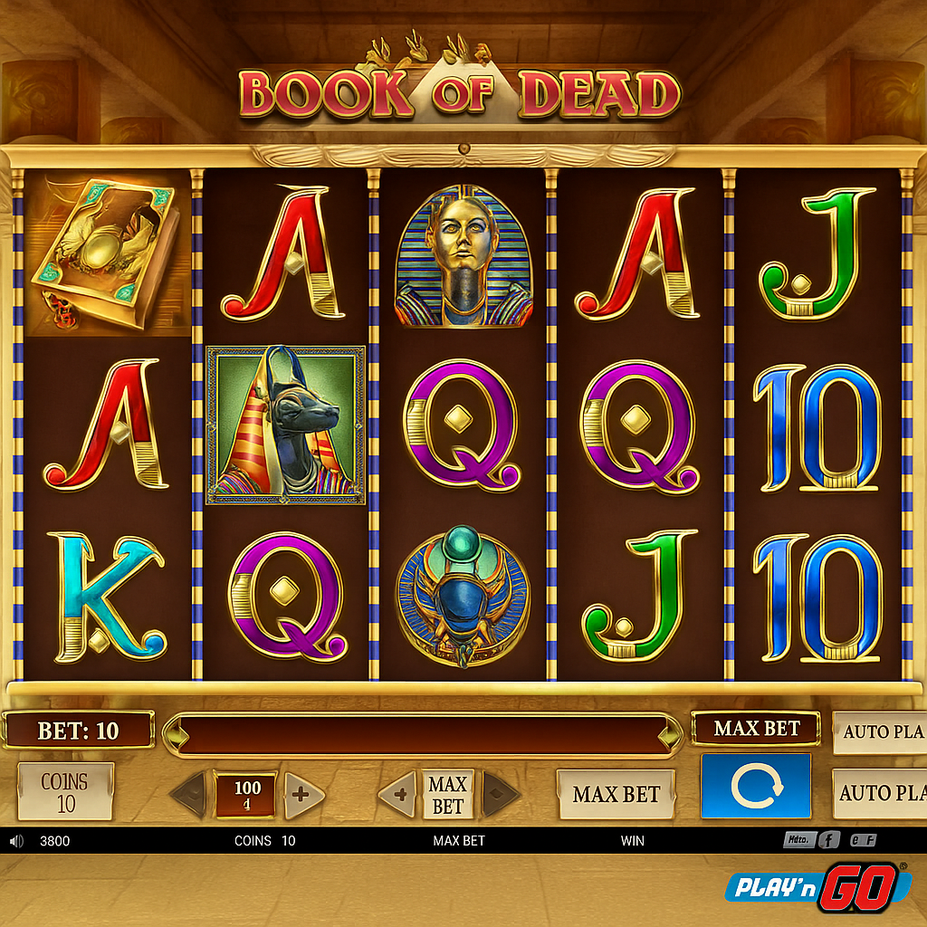 BoomerangBet - Book of Dead Slot - Play'n GO Game